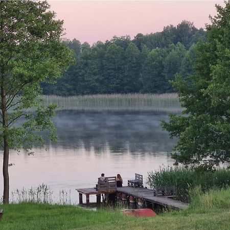Domwigierski Pl -Jeziorki -Gr- Comfort-Ferienhaus-Polen - Wlasna Linia Brzegowa I Sauna Wysoki Most  Luaran gambar
