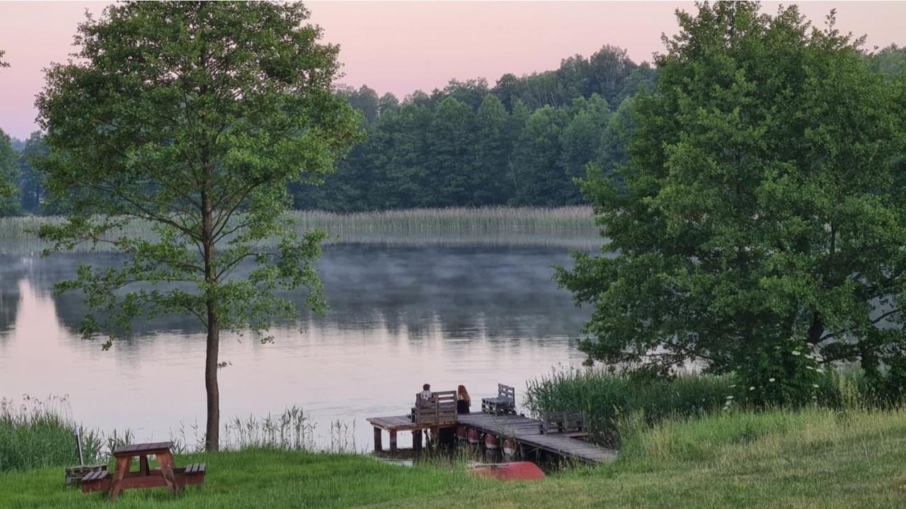 Domwigierski Pl -Jeziorki -Gr- Comfort-Ferienhaus-Polen - Wlasna Linia Brzegowa I Sauna Wysoki Most  Luaran gambar